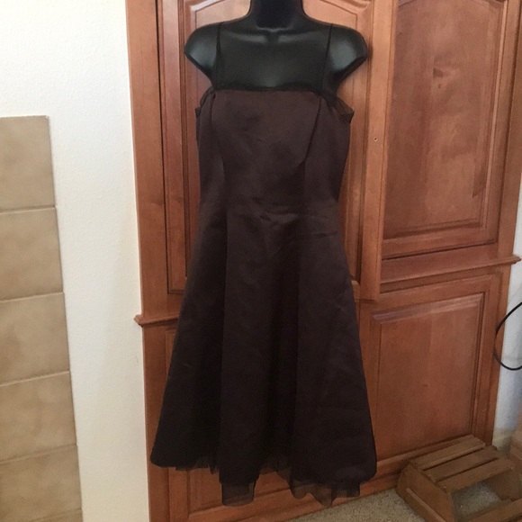 Papell Boutique Brown Dress - Picture 1 of 7